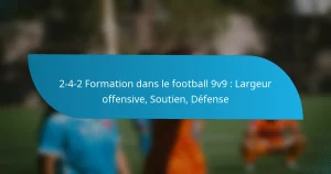 2-4-2 Formation dans le football 9v9 : Largeur offensive, Soutien, Défense