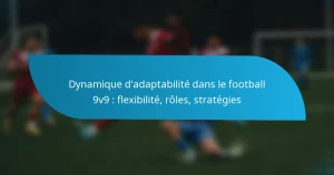 Dynamique d’adaptabilité dans le football 9v9 : flexibilité, rôles, stratégies
